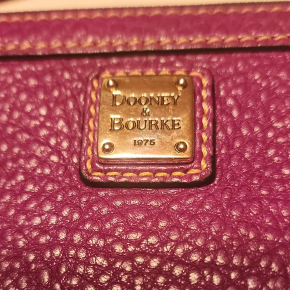 Dooney & Bourke Rich Purple Wristlet - Picture 2 of 7